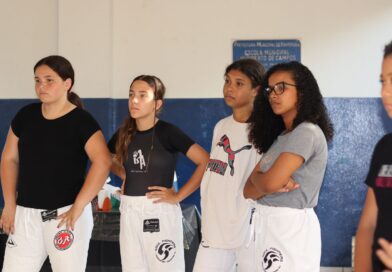 Evento de Autodefesa Feminina na Escola Municipal Humberto de Campos.