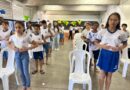 Escola Municipal Henriett Amado realiza Yoga para alunos do 5º ano pré prova do SAEB.